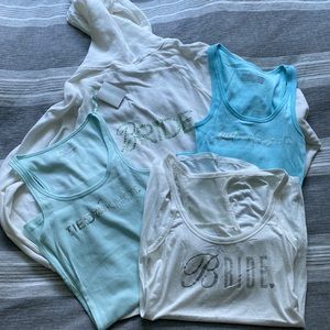 Victorias Secret Bride Bundle Hoodie & Tanks Size S& M 👰‍♀️ 💍